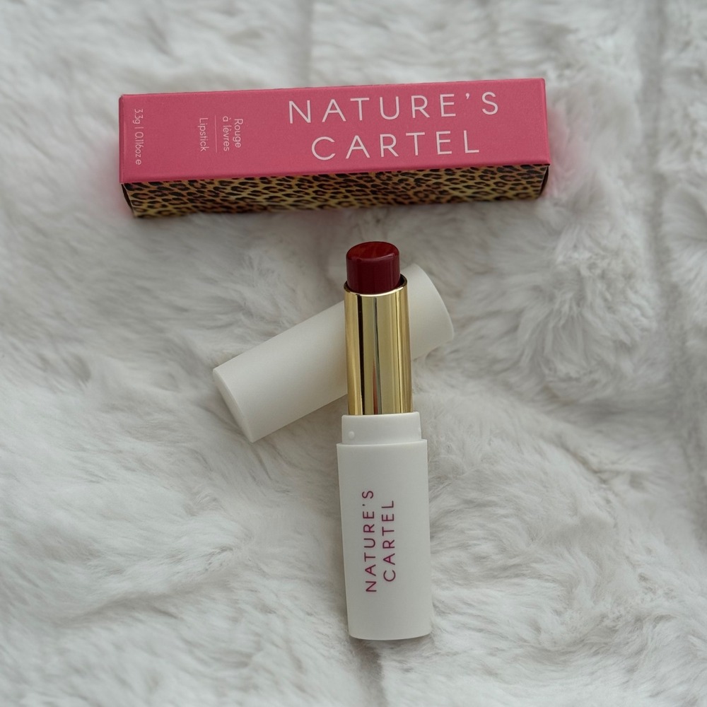 Nature's Cartel Lipstick Gin & Platonic Rose Pink Full Size 3.3g NIB Vegan